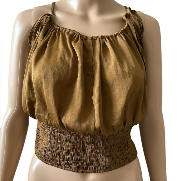 Forever 21 Mustard Yellow Satin Cami Top - Picture 2 of 4